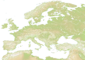 Europe height map