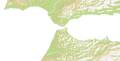 Strait of Gibraltar height map